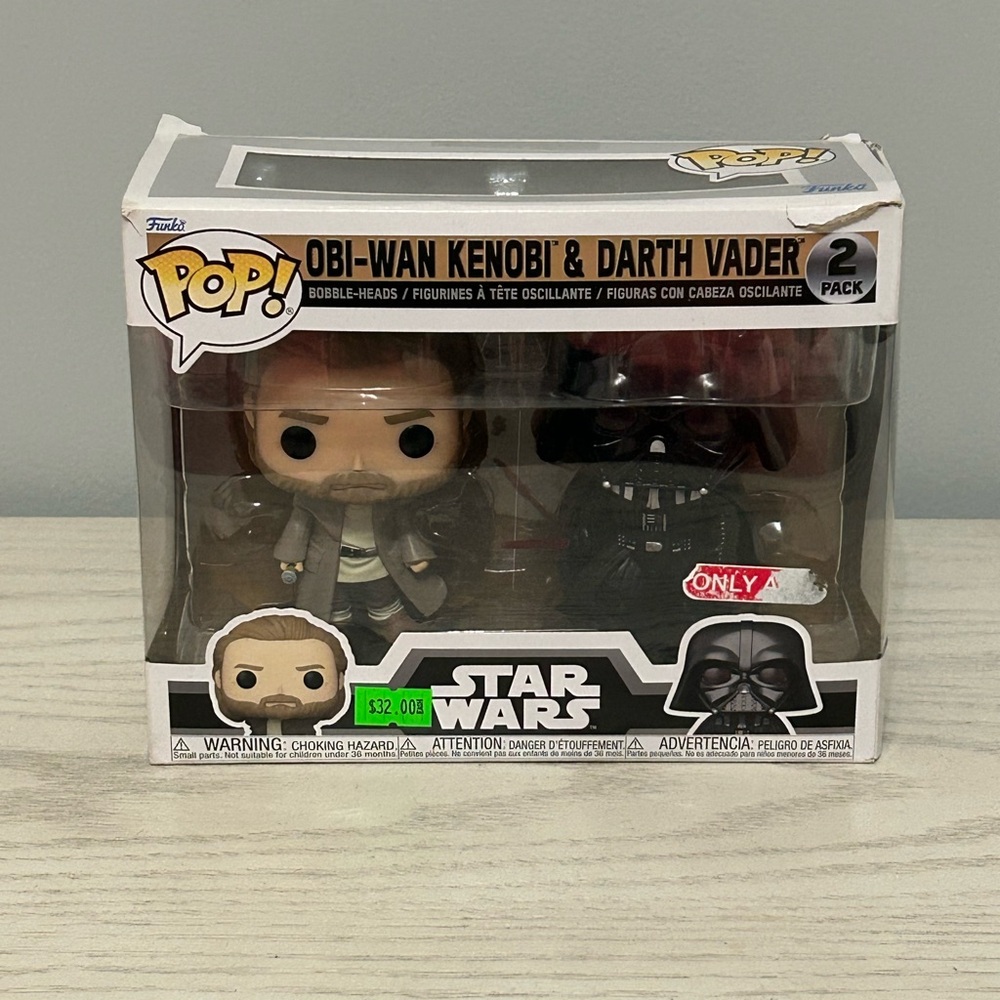 Star Wars Obi-Wan Kenobi and
Darth Vader Funko Pop Vinyl set